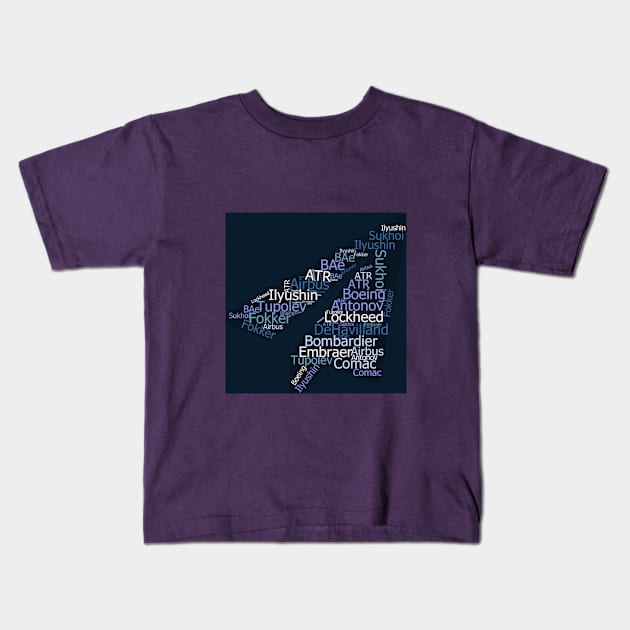 Paper Plane Manufacturers | Gift Kids T-Shirt by ProPlaneSpotter